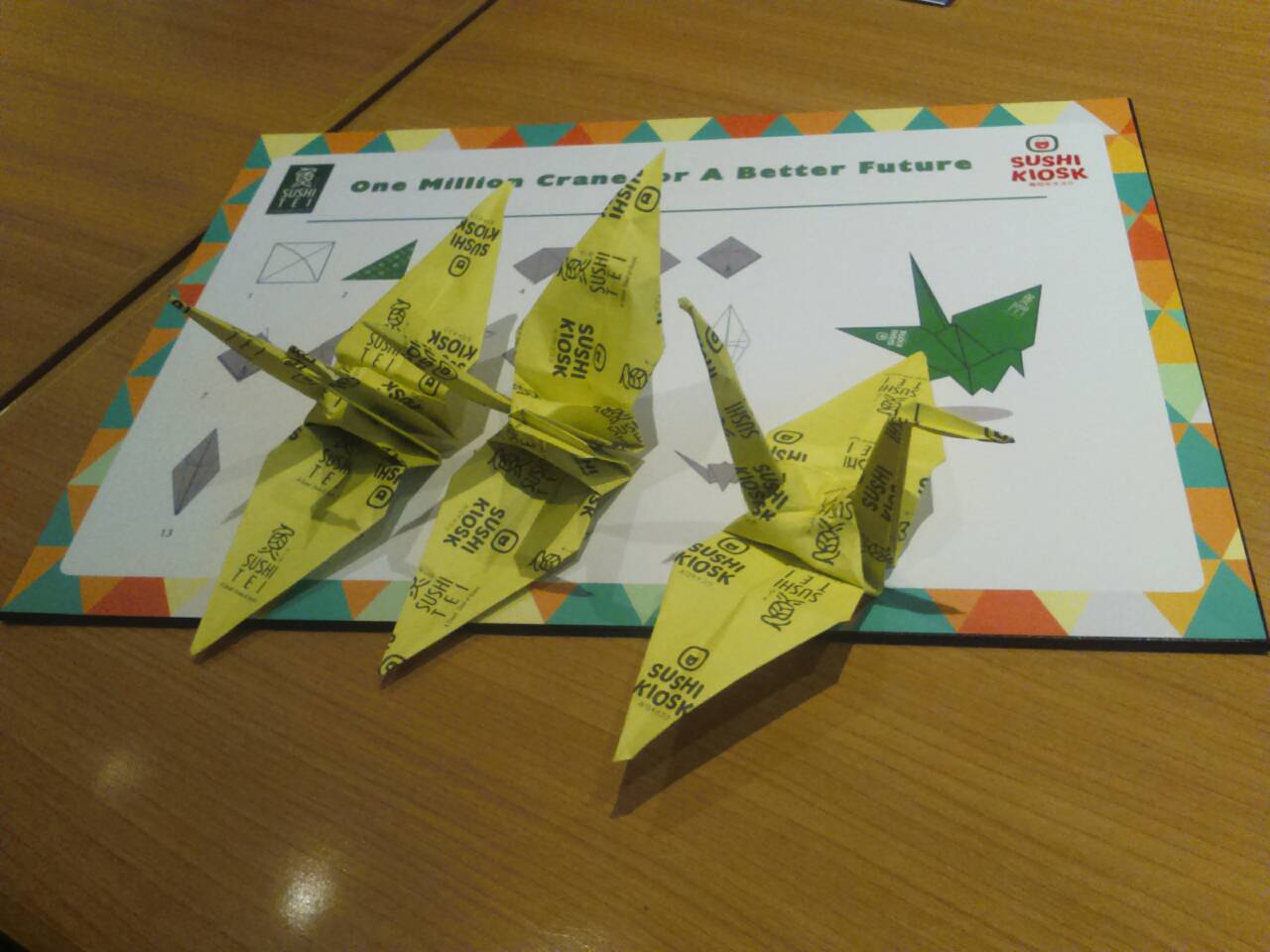 “One Million Cranes for A Better Future”, Bentuk Kepedulian Terhadap Sesama dari Sushi Tei