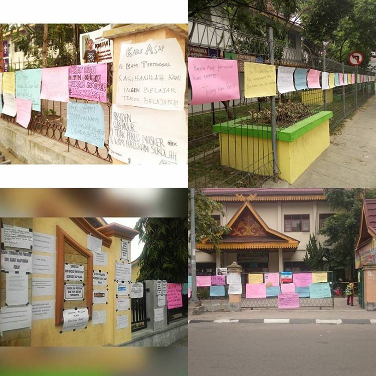 Aksi Protes Siswa di Pekanbaru