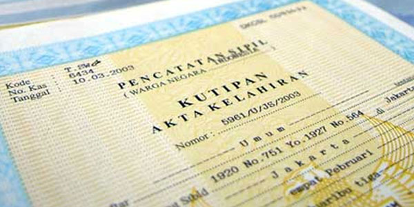 Akta Kelahiran Gratis untuk Keluarga Tak Mampu
