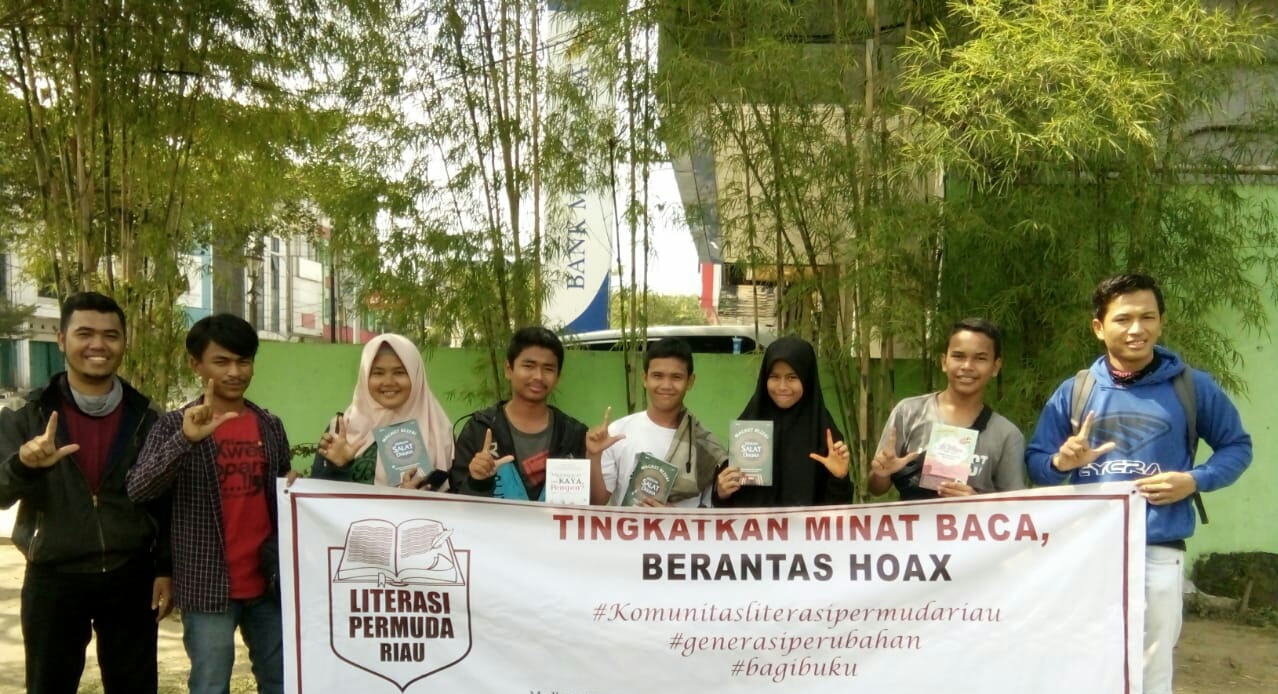Komunitas Literasi Permuda Riau Gelar Aksi Buku Gratis