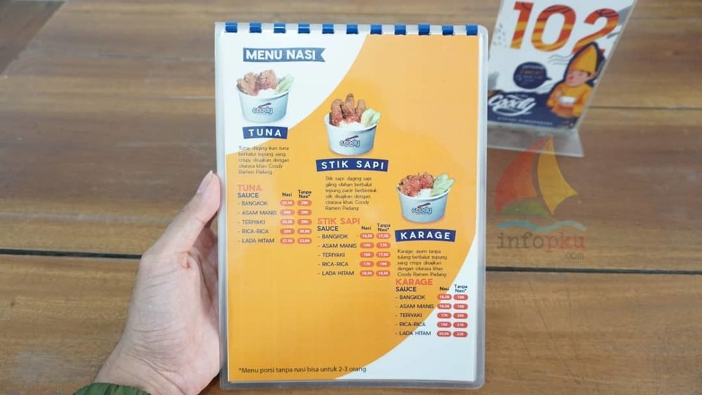 Menu 2 Coody