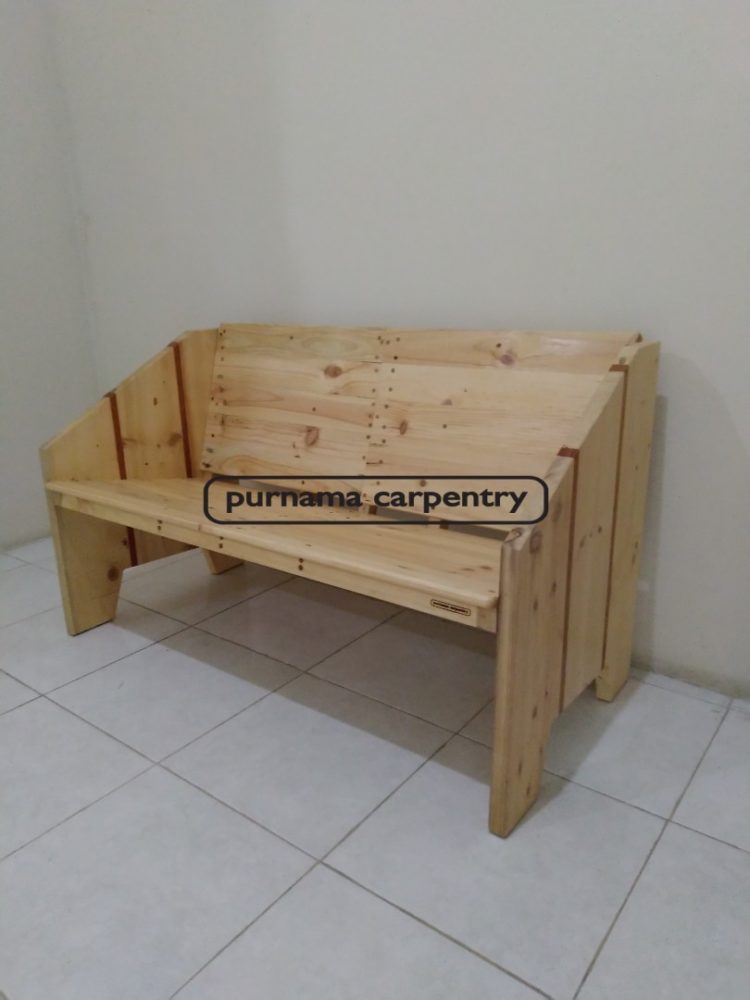 Kursi tamu kayu pinus jati belanda
