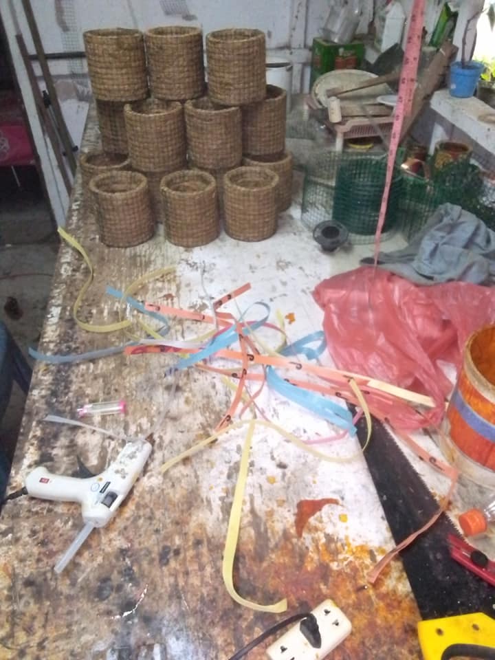 workshop pot bunga serabut kelapa