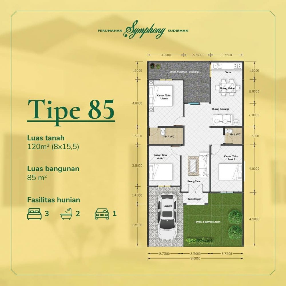tipe 85 symphony sudirman