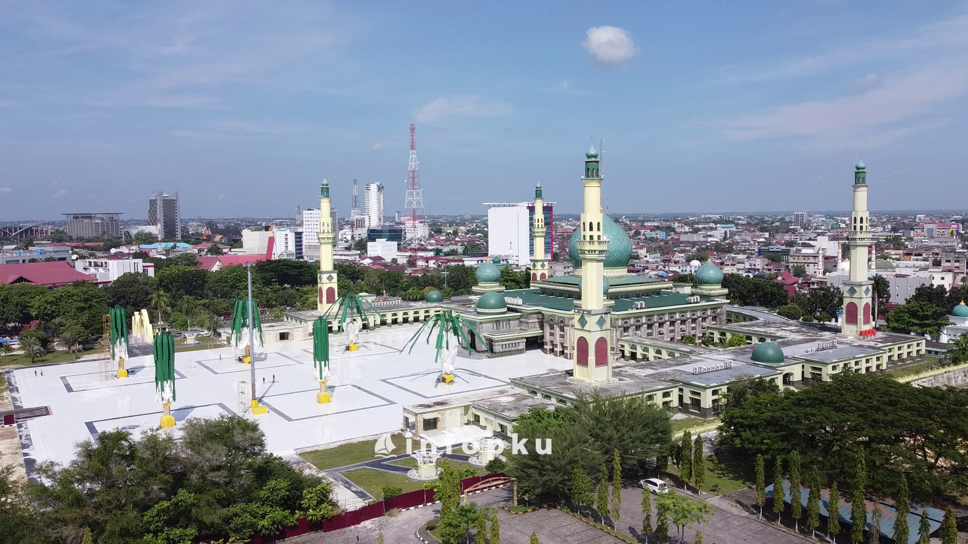 Pembangunan Payung Elektrik Masjid An-Nur