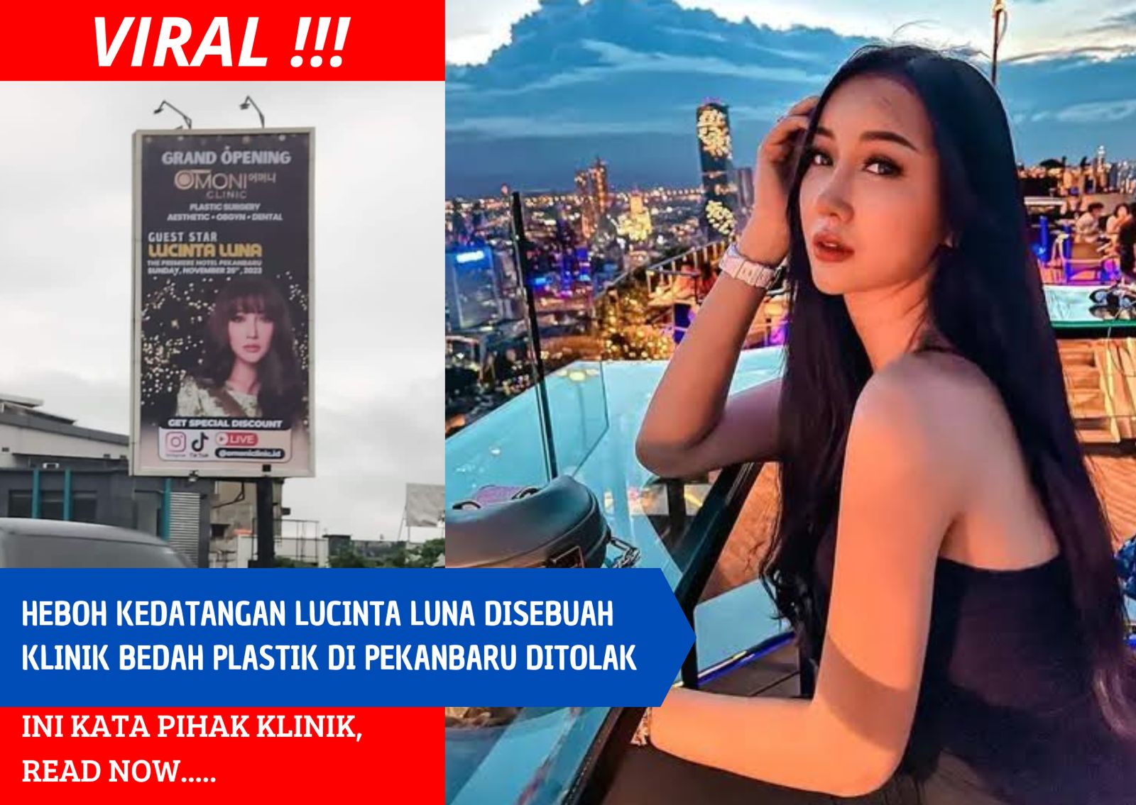 Omoni Clinic Pekanbaru Batalkan Acara Bersama Lucinta Luna