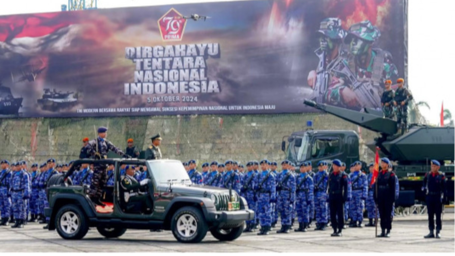 Telkom Riau Hadiri Undangan Parade dan Defile HUT TNI ke-79