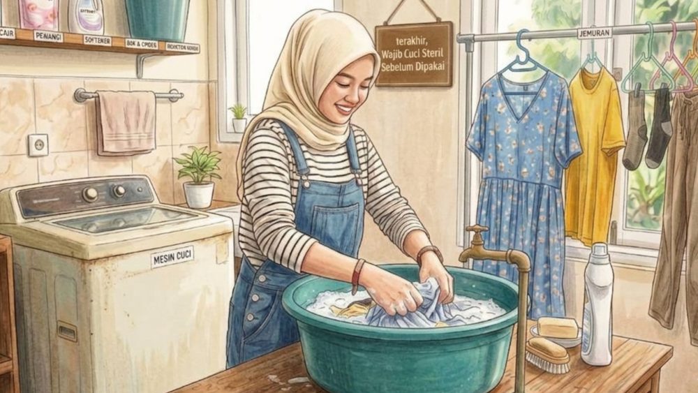 Cuci dengan bersih