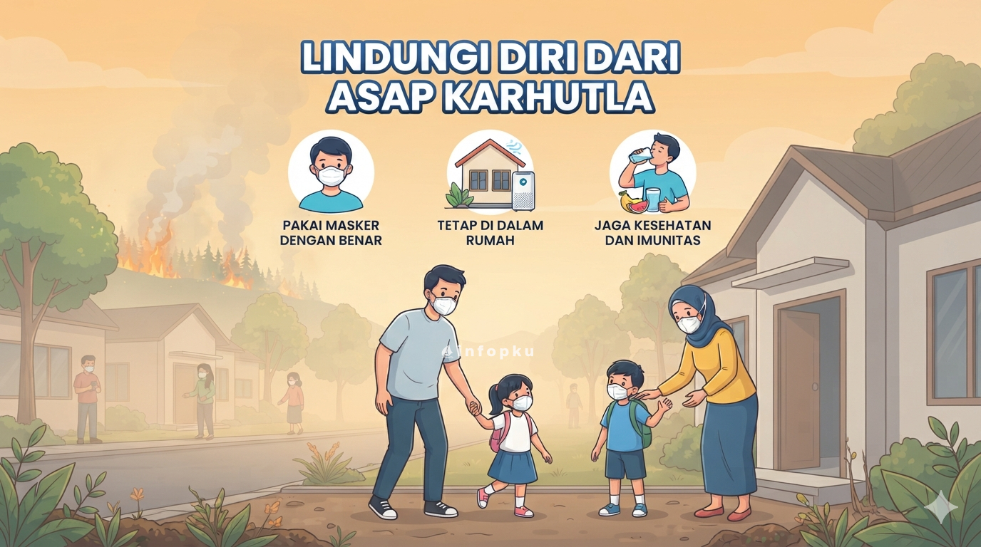 Lindungi Dari Asap Karhutla, Ini Tipsnya