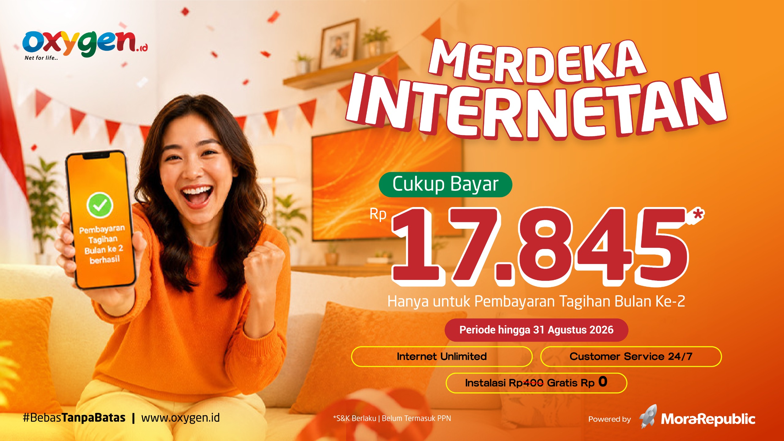 Promo Merdeka Bayar 17.845