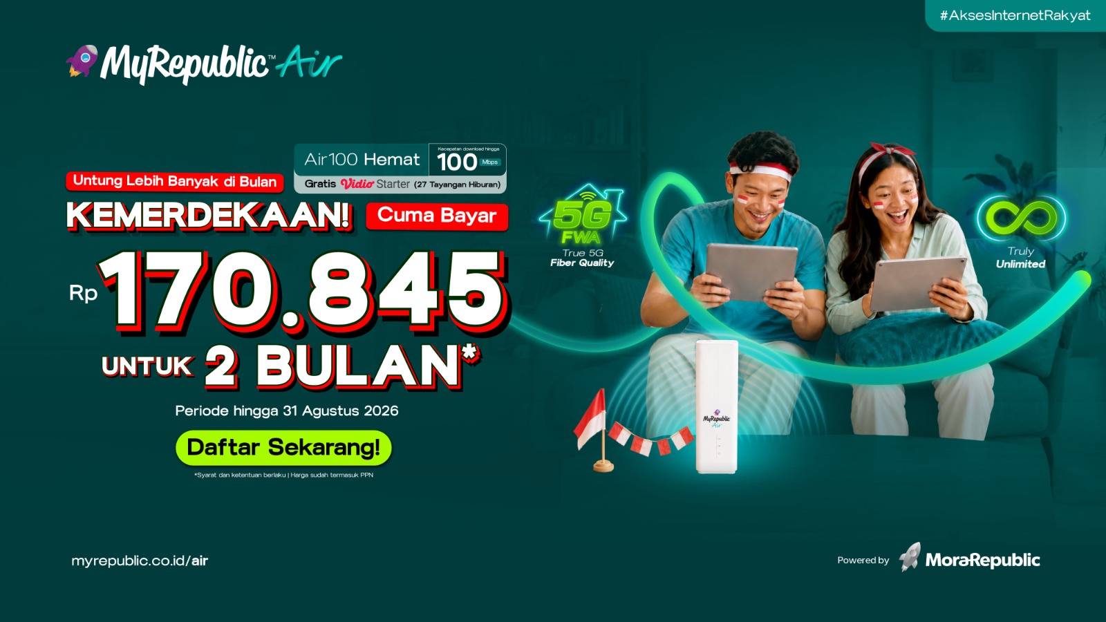Promo MyRepublic Air Internet 5G